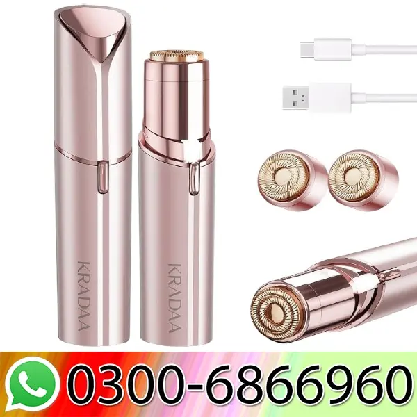 Electric Painless Rechargeable Facial Hair Remover for Face Lip In Pakistan