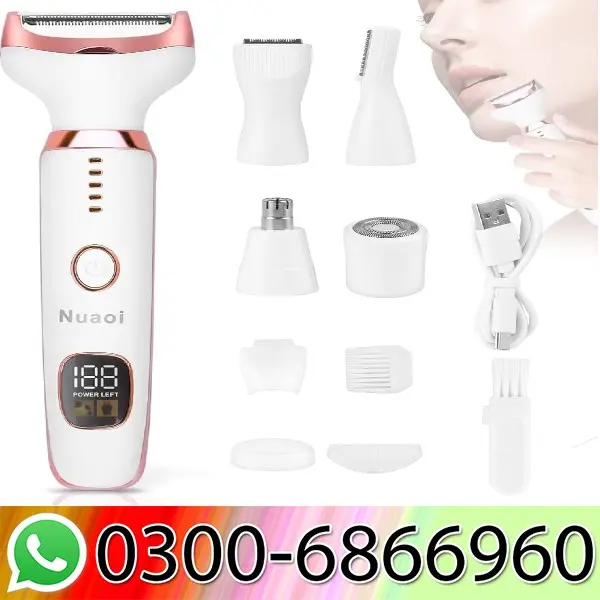 Electric Razors for Women 5-in-1 Rechargeable Body Shaver In Pakistan