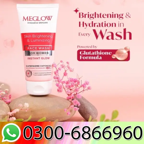 Meglow Instant Glow Skin Brightening & Luminizing Face Wash In Pakistan