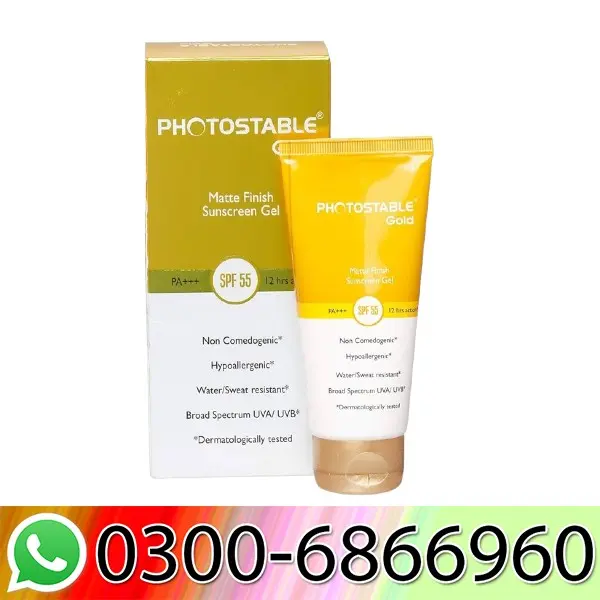 Photostable Gold Matte Finish Sunscreen Gel In Pakistan