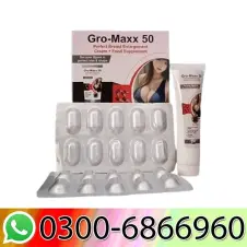 Gro-Maxx 50 Perfect Breast Enlargement Cream + Capsules in Pakistan