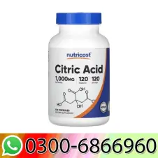 Nutricost Citric Acid 1000 mg 120 Capsules Price In Pakistan