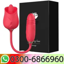 Upgraded Rose Toy Vibrator 2 In 1 Stimulator In Pakistan